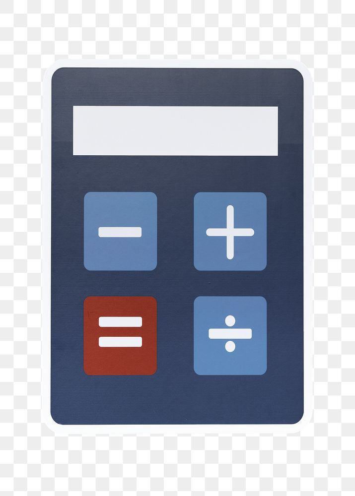 Calculator png sticker, transparent background