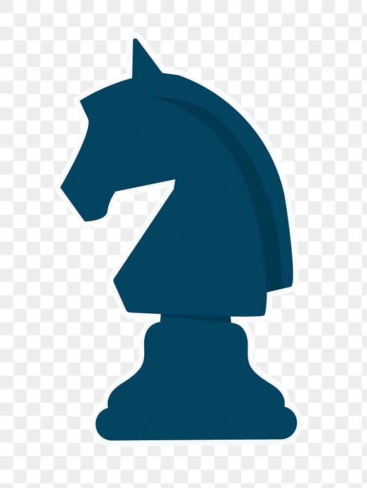 Knight chess piece png sticker, transparent background