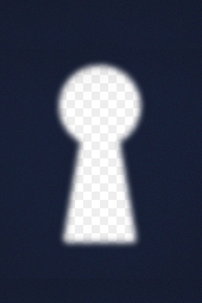 Keyhole png frame, transparent design