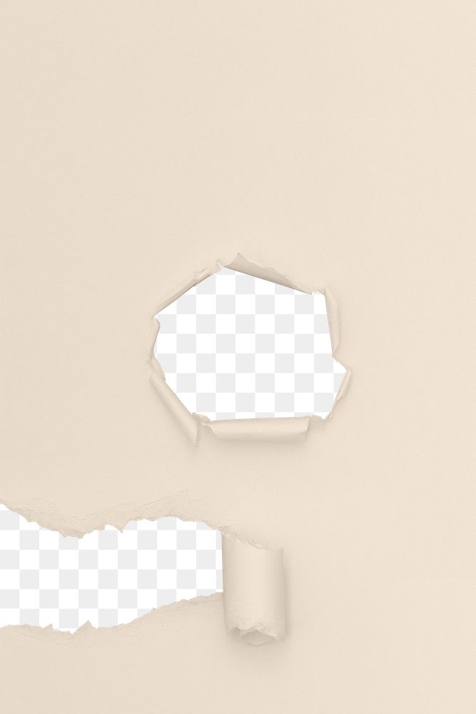 Paper hole png overlay, transparent design