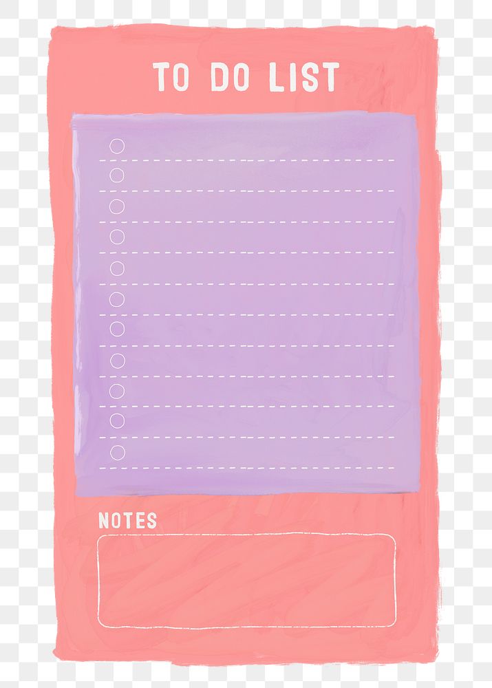 To do list png sticker, stationery doodle, transparent background