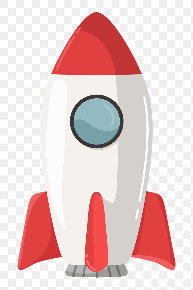 Rocket png sticker, cute illustration, transparent background