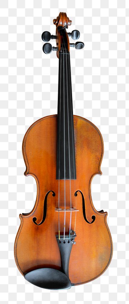 Violin png sticker, musical instrument image on transparent background