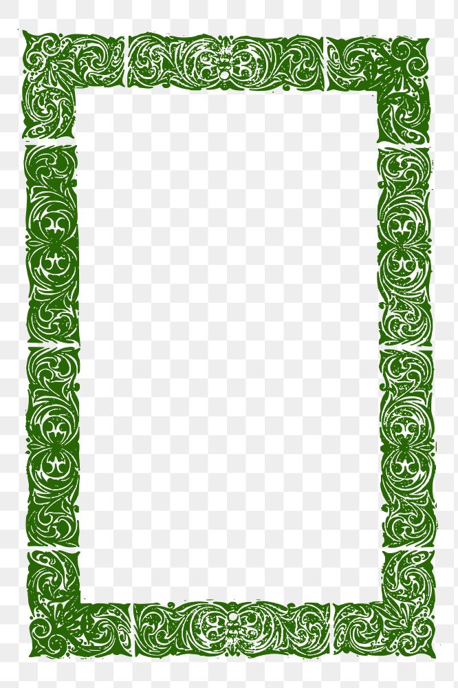 Decorative frame png sticker illustration, transparent background. Free public domain CC0 image.