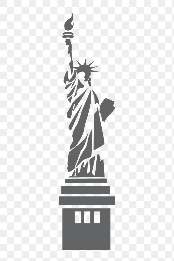 Statue of Liberty png sticker illustration, transparent background. Free public domain CC0 image.