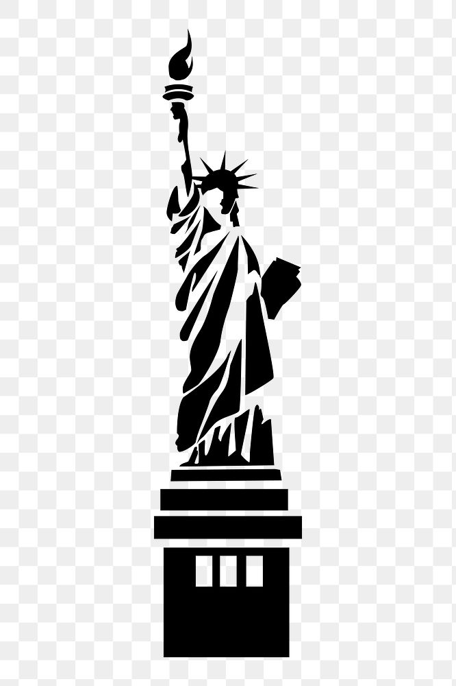 Statue of Liberty png sticker illustration, transparent background. Free public domain CC0 image.