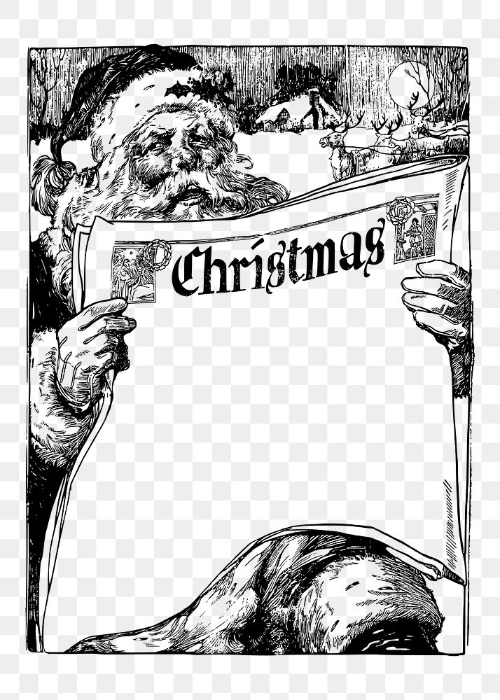 Santa clause png sticker illustration, transparent background. Free public domain CC0 image.