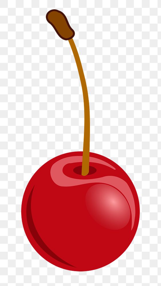 Cherry png sticker, fruit illustration, transparent background. Free public domain CC0 image
