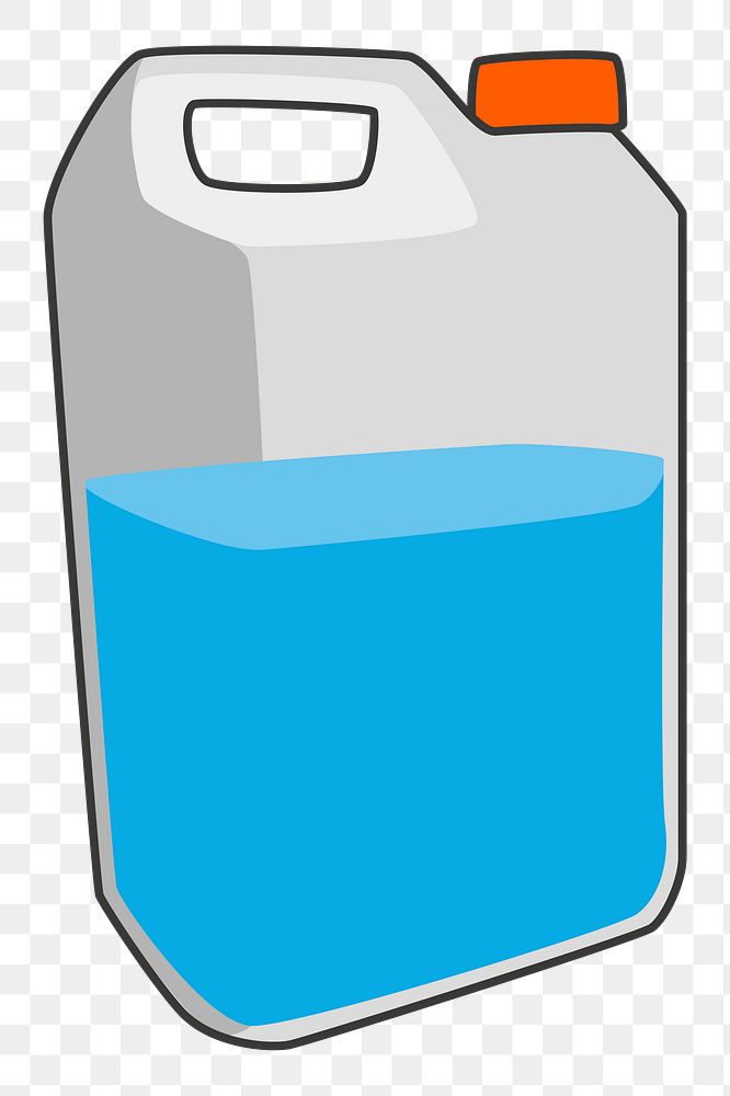 Water carton png sticker, object illustration, transparent background. Free public domain CC0 image