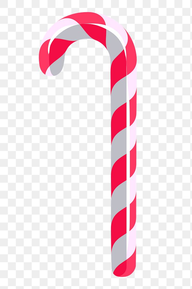 Candy cane png sticker, dessert illustration, transparent background. Free public domain CC0 image