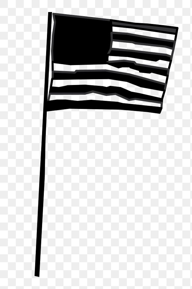 USA flag png sticker illustration, transparent background. Free public domain CC0 image.