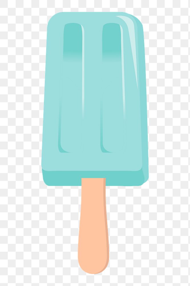 Popsicle ice-cream png sticker, dessert illustration, transparent background. Free public domain CC0 image