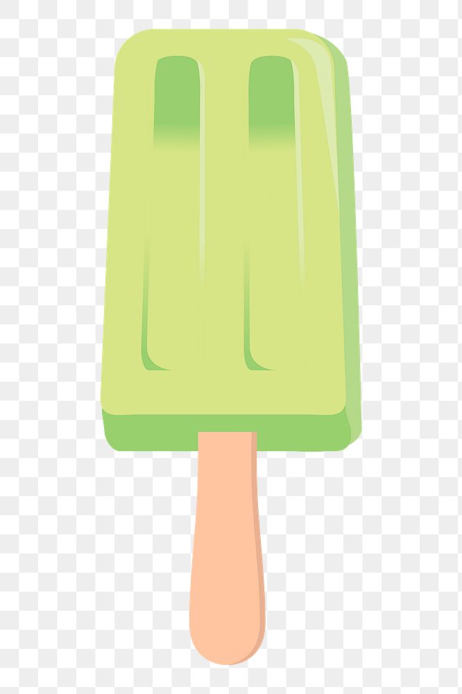 Popsicle ice-cream png sticker, dessert illustration, transparent background. Free public domain CC0 image