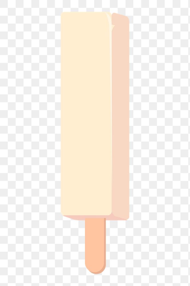 Popsicle ice-cream png sticker, dessert illustration, transparent background.