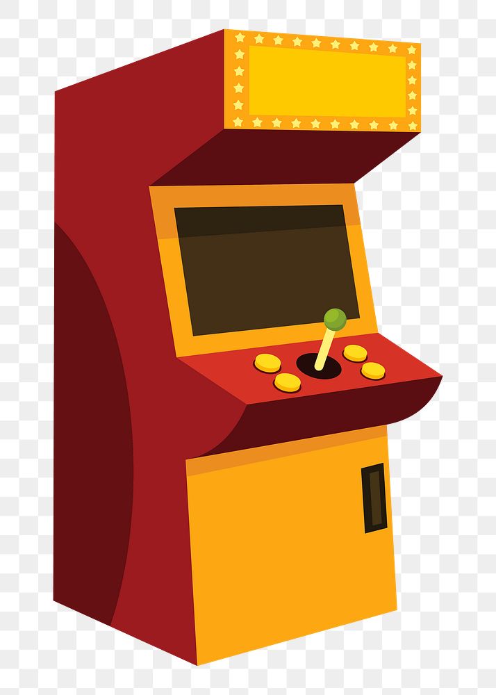 Arcade machine png sticker entertainment illustration, transparent background. Free public domain CC0 image.