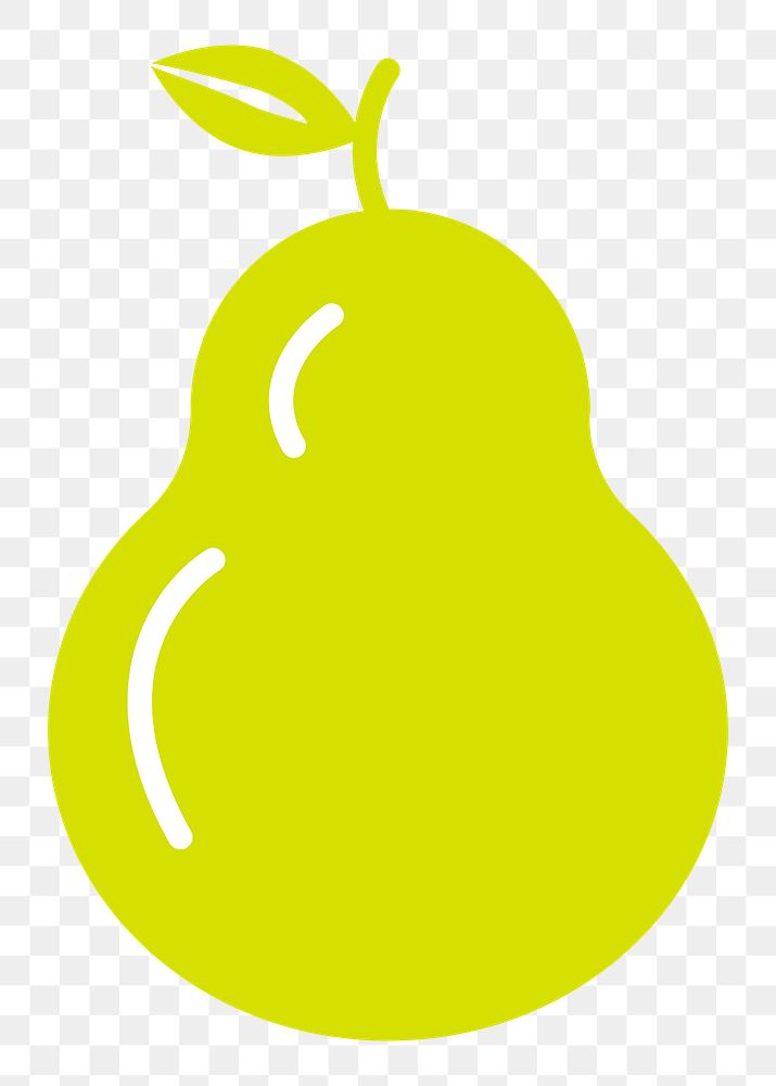 Pear  png sticker fruit illustration, transparent background. Free public domain CC0 image.