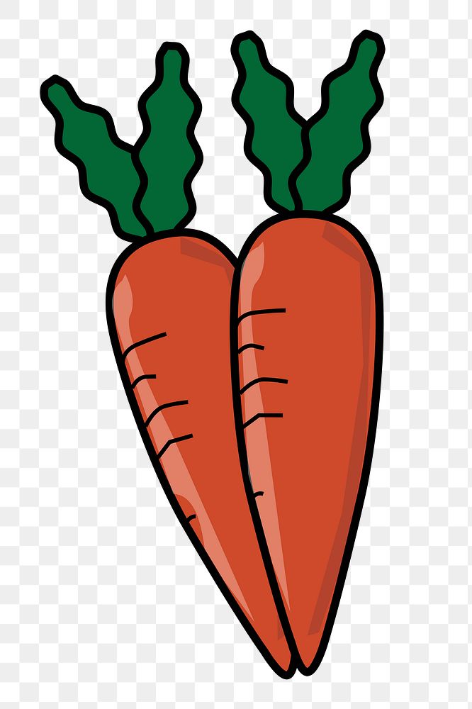 Carrot png sticker, transparent background. Free public domain CC0 image.