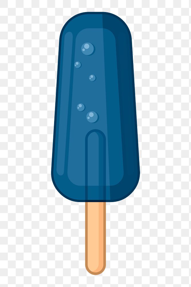 Popsicle png sticker, transparent background. Free public domain CC0 image.