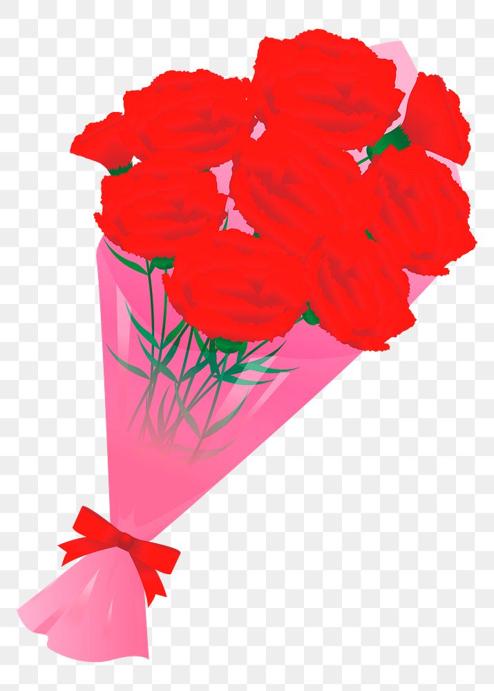 Rose bouquet png sticker, transparent background. Free public domain CC0 image.