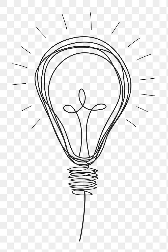 Light bulb png sticker, transparent background. Free public domain CC0 image.