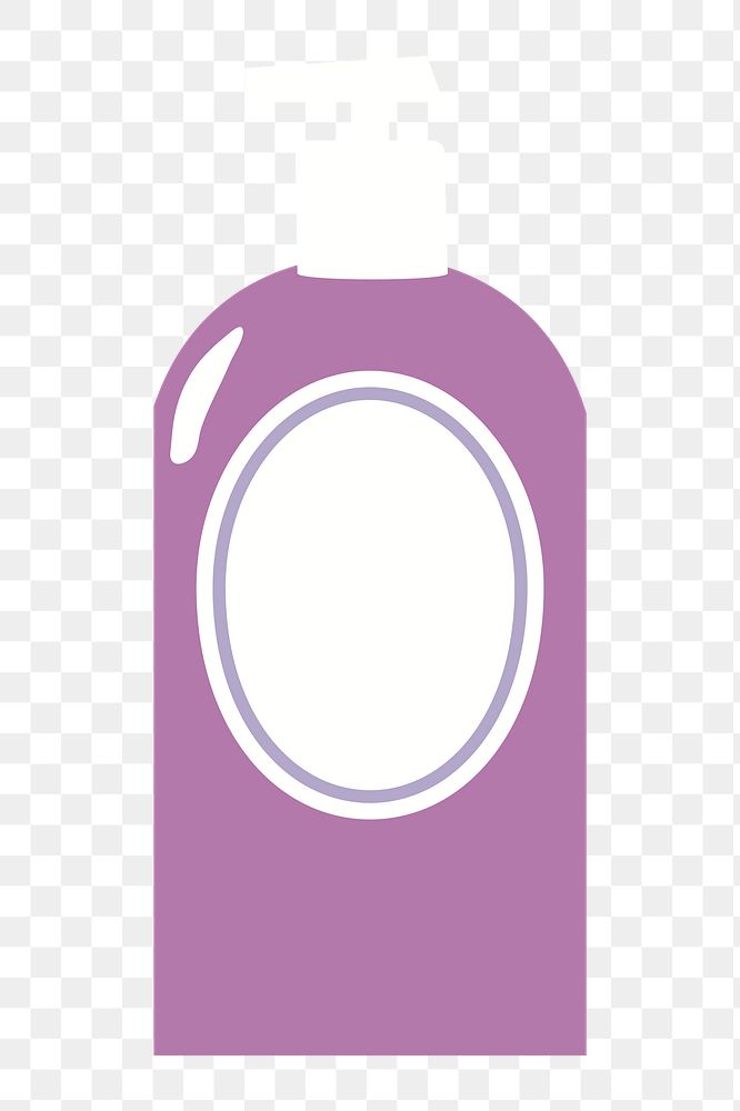 Shower bottle png sticker, transparent background. Free public domain CC0 image.