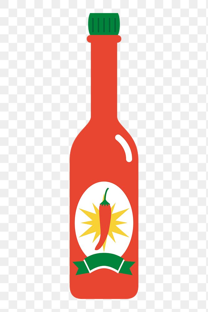 Hot Sauce png sticker, transparent background. Free public domain CC0 image.