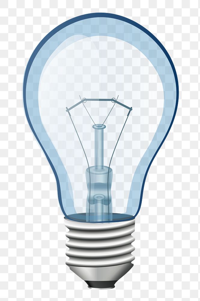 Light bulb png sticker, transparent background. Free public domain CC0 image.