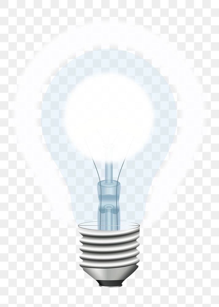 Light bulb png sticker, transparent background. Free public domain CC0 image.