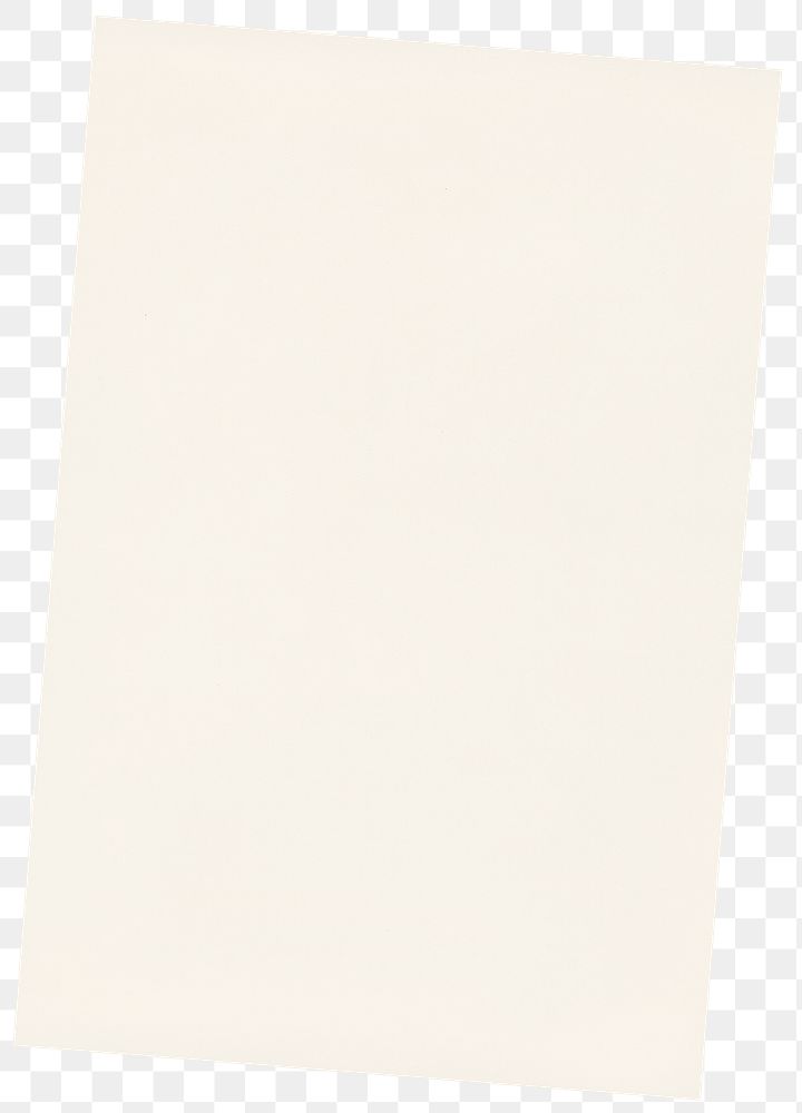 Png simple paper frame sticker, beige, transparent background