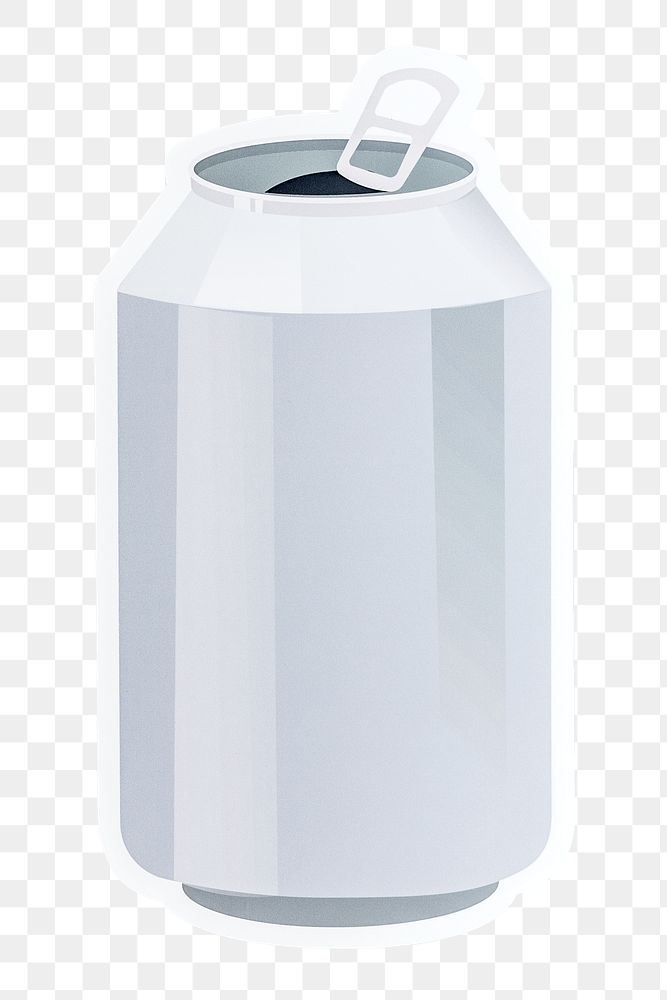 Soda can png sticker, transparent background