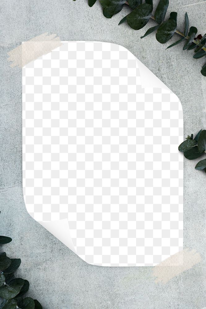 Poster png frame mockup, minimal aesthetic, transparent design