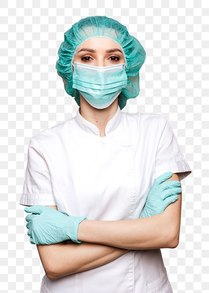Medical nurse png sticker, transparent background
