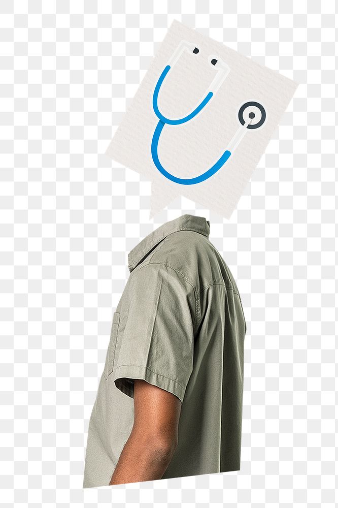 Stethoscope head png man, medical, health remixed media, transparent background