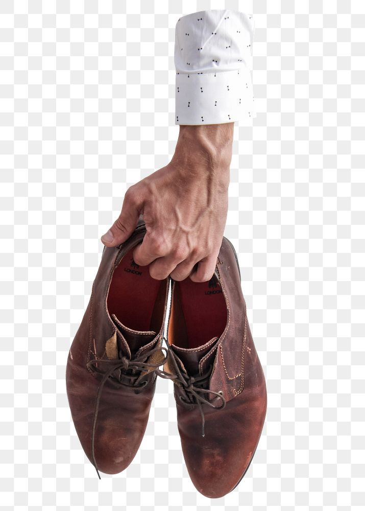 Png Men&rsquo;s leather shoes sticker, transparent background