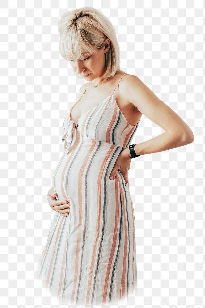 Pregnant woman png sticker, motherhood cut out, transparent background
