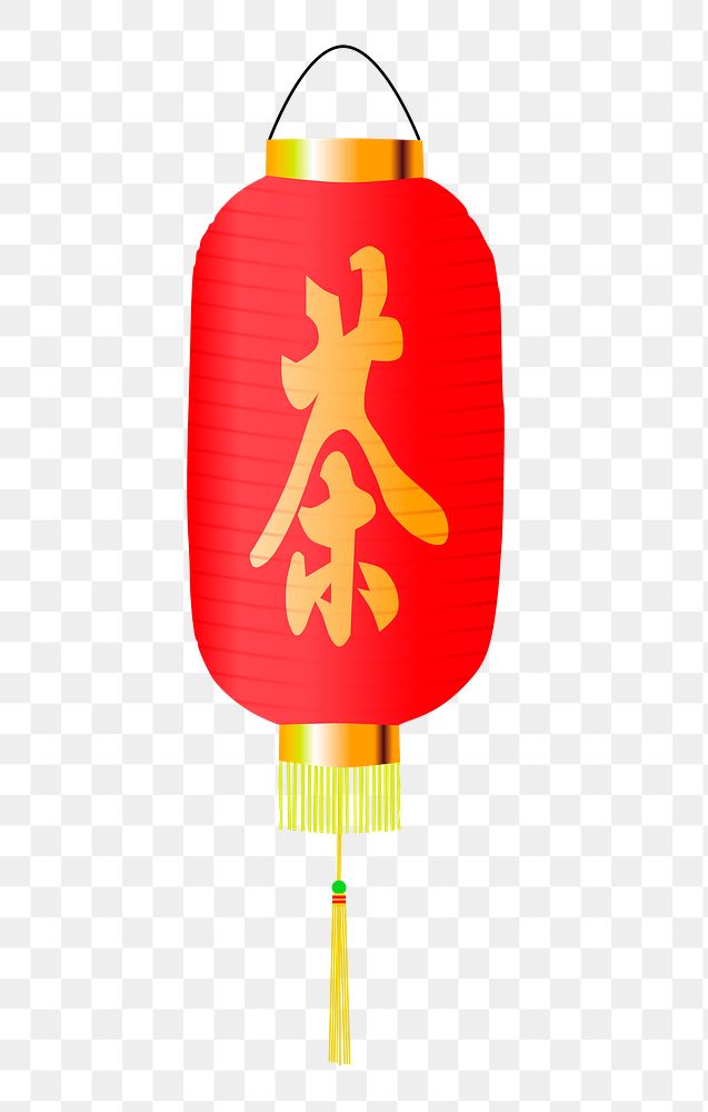 Chinese lantern png sticker, transparent background. Free public domain CC0 image.