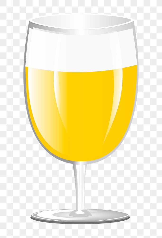 Beer glass png sticker, transparent background. Free public domain CC0 image.