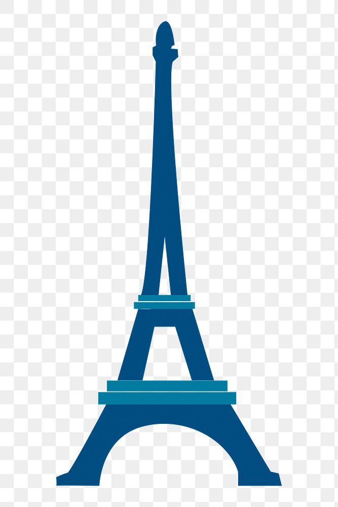 Eiffel Tower png sticker, transparent background. Free public domain CC0 image.