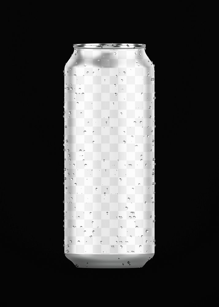 Soda can mockup png transparent
