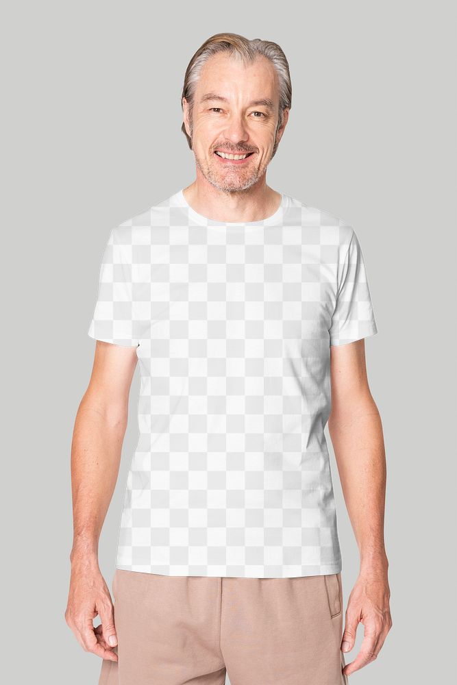Tee png mockup transparent with shorts casual apparel
