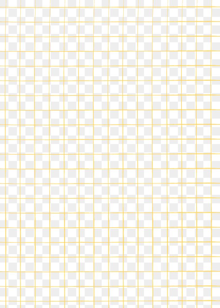 Yellow grid png sticker, transparent background