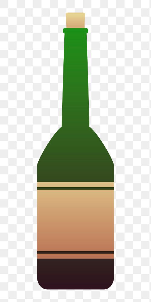 Wine png illustration, transparent background. 