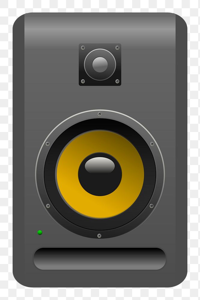 Audio speaker png illustration, transparent background. Free public domain CC0 image.
