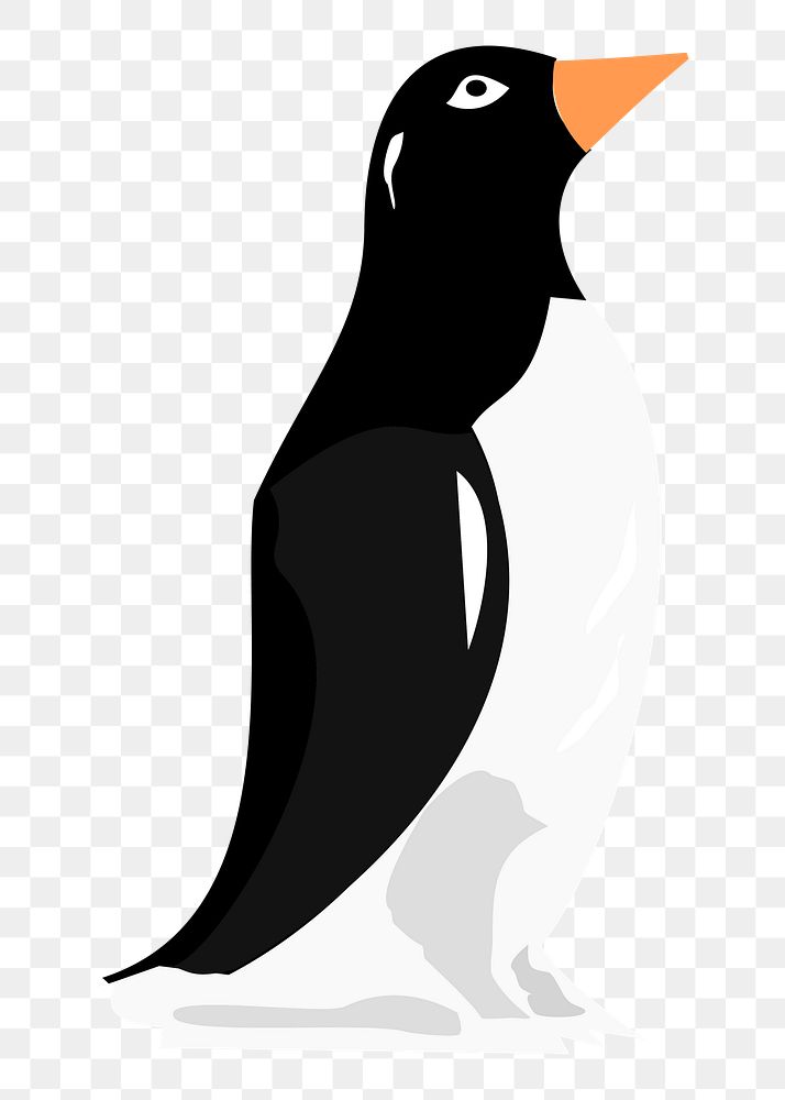 Penguin png illustration, transparent background. Free public domain CC0 image.