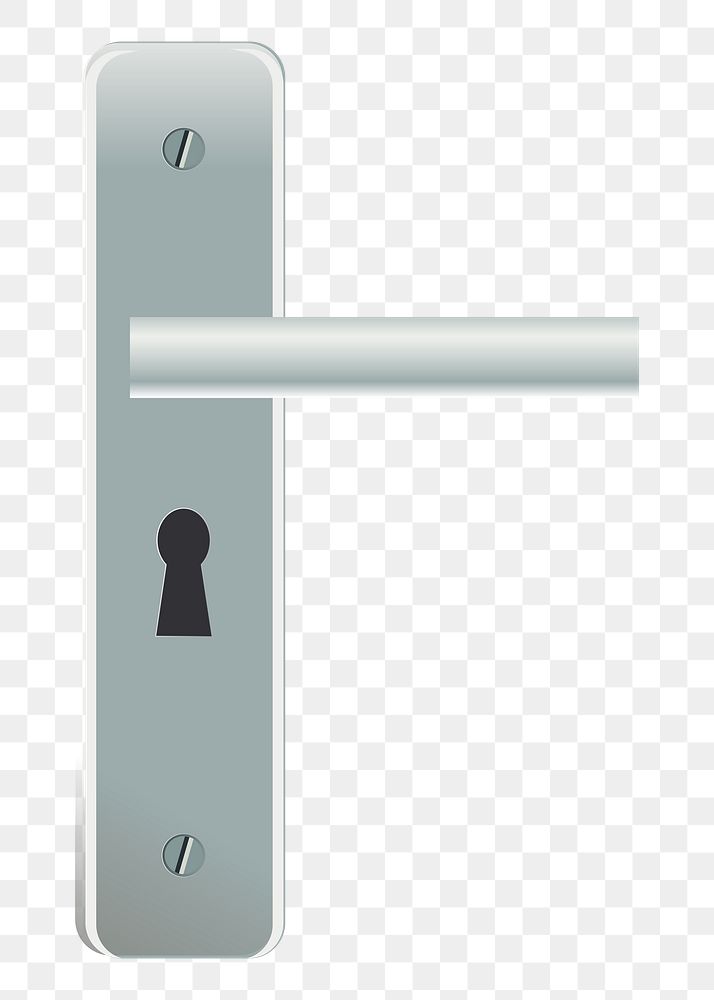 Door lock png illustration, transparent background. Free public domain CC0 image.
