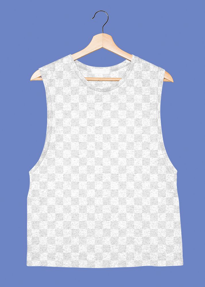 Tank top png transparent mockup