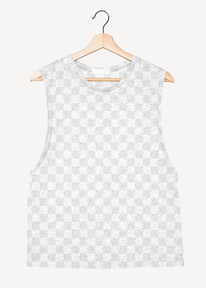 Tank top png transparent mockup