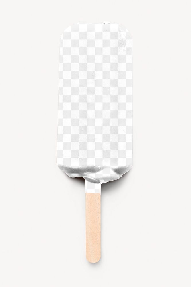 Ice-cream stick png mockup, transparent design