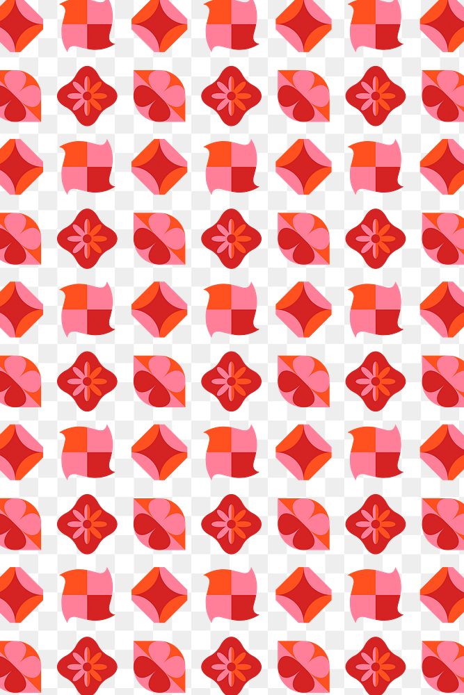 Pink retro png geometric pattern, transparent background