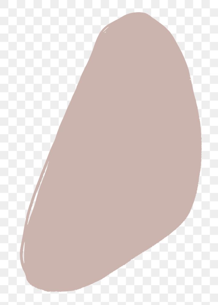 Blob shape png sticker, transparent background